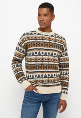 Męski Sweter Paski Mustang Emil C Norway Carbon 1014438 4135